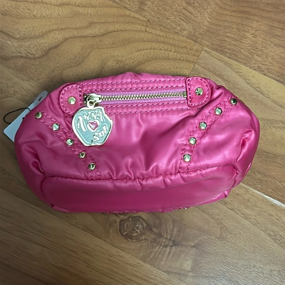 NWT Anna Sui Nylon Puff Pouch